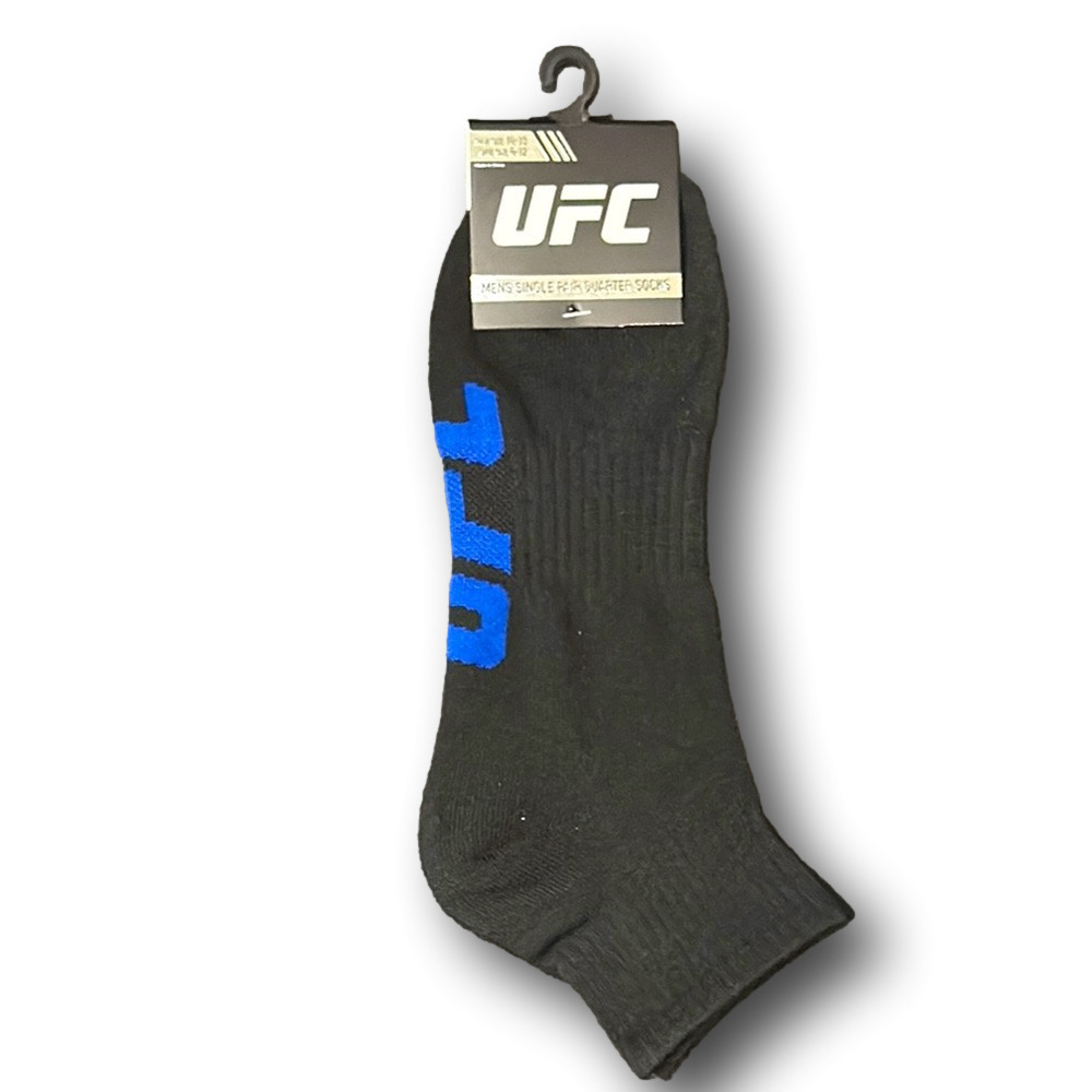 3/$20 UFC Ultimate Fighting Championship Logo Athletic Quarter Socks - NWT